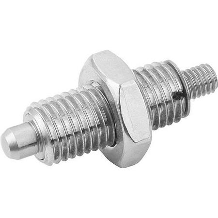 KIPP Indexing Plungers without collar, Style K, metric K0345.02105